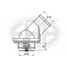 350354 ERA Термостат, охлаждающая жидкость