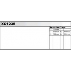 XC1235 QUINTON HAZELL Комплект проводов зажигания