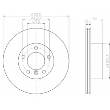 8DD 355 104-591 HELLA Тормозной диск