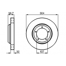 0 986 478 411 BOSCH Тормозной диск