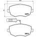 P 23 128 BREMBO Комплект тормозных колодок, дисковый тормоз