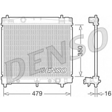 DRM50070 DENSO Радиатор, охлаждение двигателя