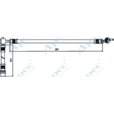 HOS4085 APEC Тормозной шланг