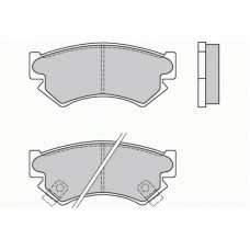 12-0534 E.T.F. Комплект тормозных колодок, дисковый тормоз