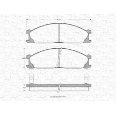 363702160906 MAGNETI MARELLI Комплект тормозных колодок, дисковый тормоз