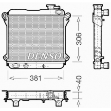 DRM09001 DENSO Радиатор, охлаждение двигателя