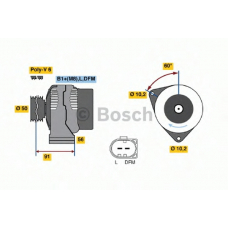 0 124 515 133 BOSCH Генератор