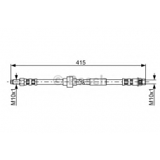 1 987 481 165 BOSCH Тормозной шланг