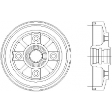 MBD228 MINTEX Тормозной барабан