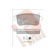 RB1904 R BRAKE Комплект тормозных колодок, дисковый тормоз