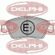 LP810 DELPHI Комплект тормозных колодок, дисковый тормоз