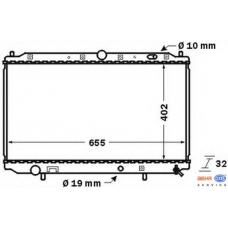 8MK 376 724-751 HELLA Радиатор, охлаждение двигателя