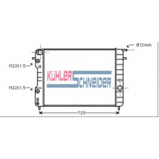 0619101 KUHLER SCHNEIDER Радиатор, охлаждение двигател