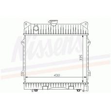 60771 NISSENS Радиатор, охлаждение двигателя