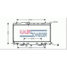 2500231 KUHLER SCHNEIDER Радиатор, охлаждение двигател