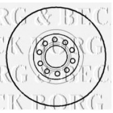 BBD5734S BORG & BECK Тормозной диск
