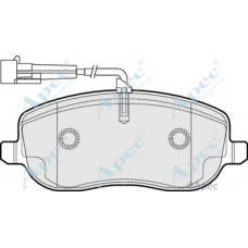 PAD1500 APEC Комплект тормозных колодок, дисковый тормоз