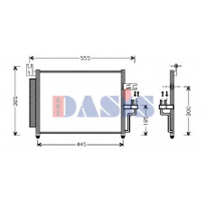 562004N AKS DASIS Конденсатор, кондиционер