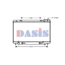 213200N AKS DASIS Радиатор, охлаждение двигателя