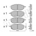 22-0763-0 METELLI Комплект тормозных колодок, дисковый тормоз