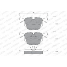 151-1652 WEEN Комплект тормозных колодок, дисковый тормоз