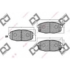 BP1109 DJ PARTS Комплект тормозных колодок, дисковый тормоз