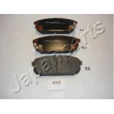 PP-K03AF JAPANPARTS Комплект тормозных колодок, дисковый тормоз