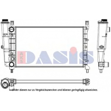 080680N AKS DASIS Радиатор, охлаждение двигателя