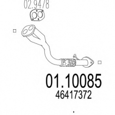 01.10085 MTS Труба выхлопного газа