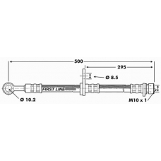 FBH6695 FIRST LINE Тормозной шланг