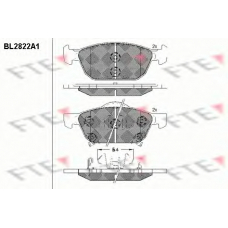 BL2822A1 FTE Комплект тормозных колодок, дисковый тормоз