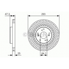 0 986 479 B02 BOSCH Тормозной диск