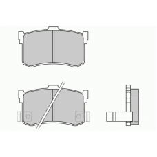12-0372 E.T.F. Комплект тормозных колодок, дисковый тормоз
