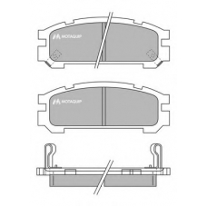 LVXL733 MOTAQUIP Комплект тормозных колодок, дисковый тормоз