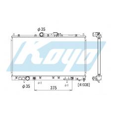 PA030493 KOYO P-tank corrugate-fin ass'y