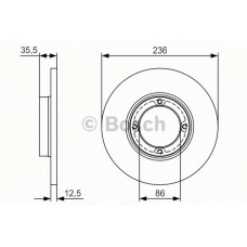 0 986 479 R81 BOSCH Тормозной диск