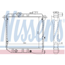 61681 NISSENS Радиатор, охлаждение двигателя