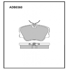 ADB0360 Allied Nippon Тормозные колодки