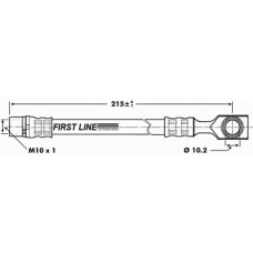 FBH6828 FIRST LINE Тормозной шланг