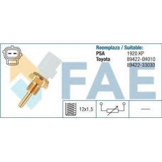 33255 FAE Датчик, температура охлаждающей жидкости; Датчик, 