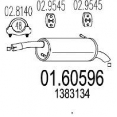 01.60596 MTS Глушитель выхлопных газов конечный