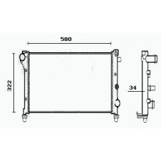 RM0434 EQUAL QUALITY Радиатор, охлаждение двигателя