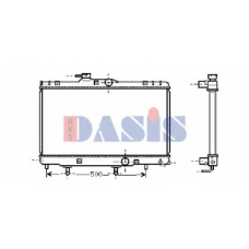 210046N AKS DASIS Радиатор, охлаждение двигателя