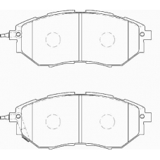 FD7307A NECTO Комплект тормозных колодок, дисковый тормоз