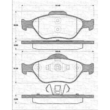 363702161215 MAGNETI MARELLI Комплект тормозных колодок, дисковый тормоз