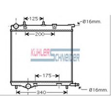 0700991 KUHLER SCHNEIDER Радиатор, охлаждение двигател