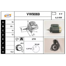 VW9069 SNRA Стартер