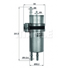 KLH 11 MAHLE Топливный фильтр