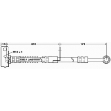 FBH7041 FIRST LINE Тормозной шланг