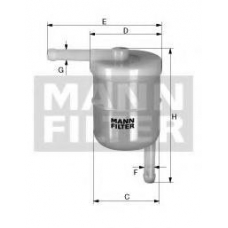 WK 42/8 MANN-FILTER Топливный фильтр